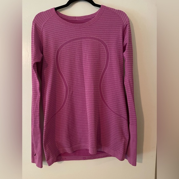 lululemon athletica Pink Long Sleeve Running Top - Picture 2 of 4